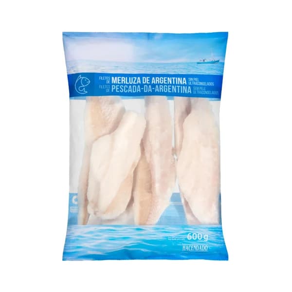 Filetes de merluza Argentina sin piel Hacendado ultracongelados - 1 ud - Imagen del producto en Findit