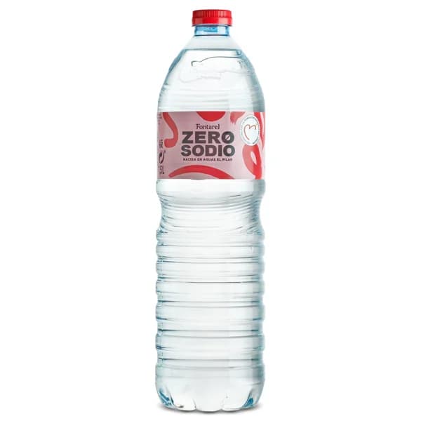 Agua mineral zero sodio Fontarel botella 1.5 l - 1 ud - Imagen del producto en Findit