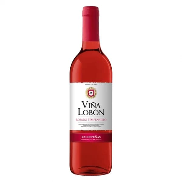 Vino D.O. Valdepeñas Rosado tempranillo Viña Lobón 75 cl. - 1 ud - Imagen del producto en Findit