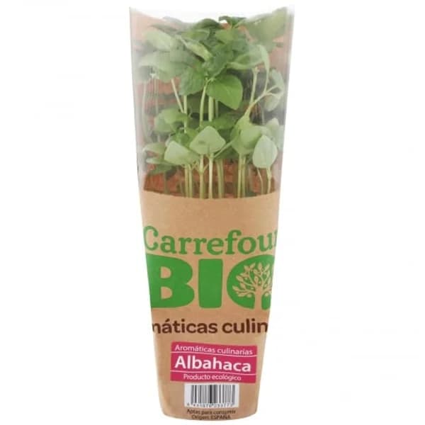 Albahaca ecológico Carrefour Bio maceta 1 ud - 1 ud - Imagen del producto en Findit