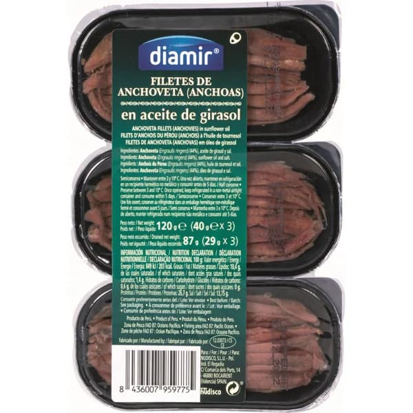 Anchoas Aceite Girasol - 1 ud - Imagen del producto en Findit