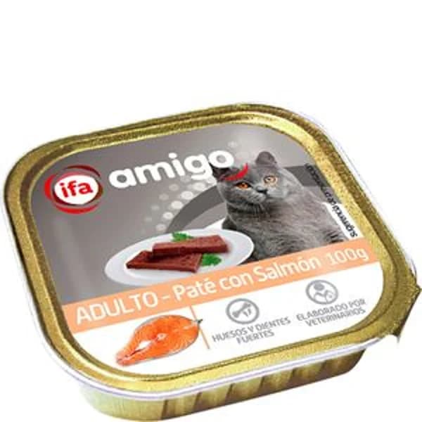 Paté para gatos con salmón 100 g - 0.1 kg - Imagen del producto en Findit