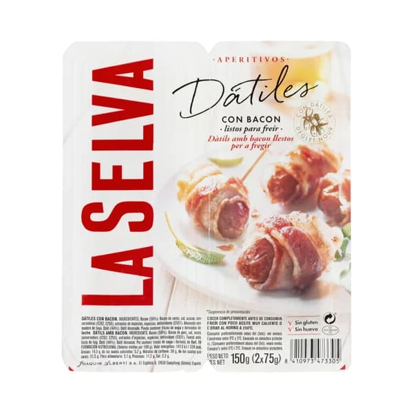Dátiles con bacón La Selva - 0.15 kg - Imagen del producto en Findit