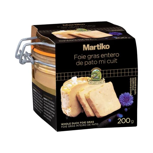 Foie gras entero de pato mi cuit Martiko - 1 ud - Imagen del producto en Findit