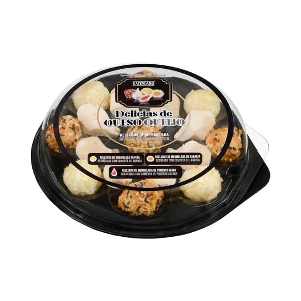 Delicias de queso rellenos de mermelada Hacendado - 1 ud - Imagen del producto en Findit