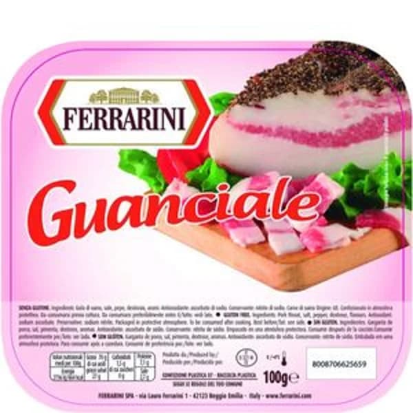 Guanciale en tiras 120 g - 0.1 kg - Imagen del producto en Findit