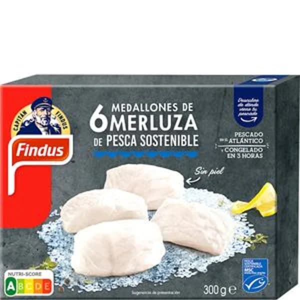 Medallones merluza congelados 300 g - 0.3 kg - Imagen del producto en Findit