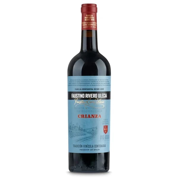 Vino tinto Crianza D.O. Utiel Requena Faustino Rivero botella 75 cl - 1 ud - Imagen del producto en Findit