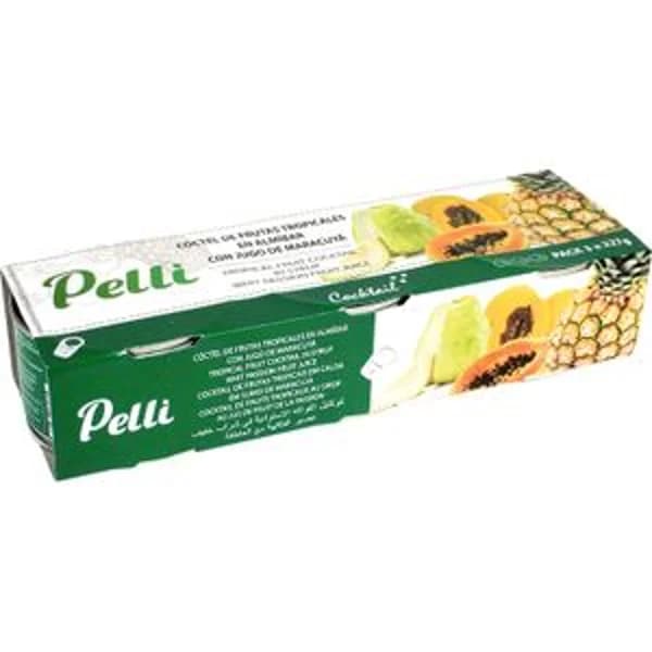 Cocktail Fruta Tropical Almíbar Ligero Pack de 3 - 0.42 kg - Imagen del producto en Findit