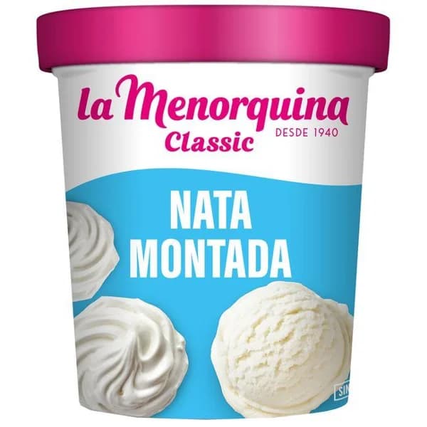Helado de nata LA MENORQUINA, tarrina 200 g - 0.2 kg - Imagen del producto en Findit