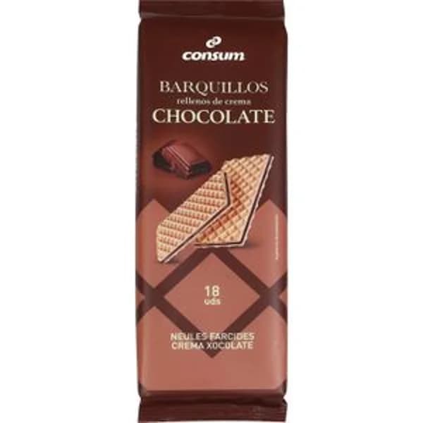 Barquillos Rellenos de Chocolate - 0.15 kg - Imagen del producto en Findit