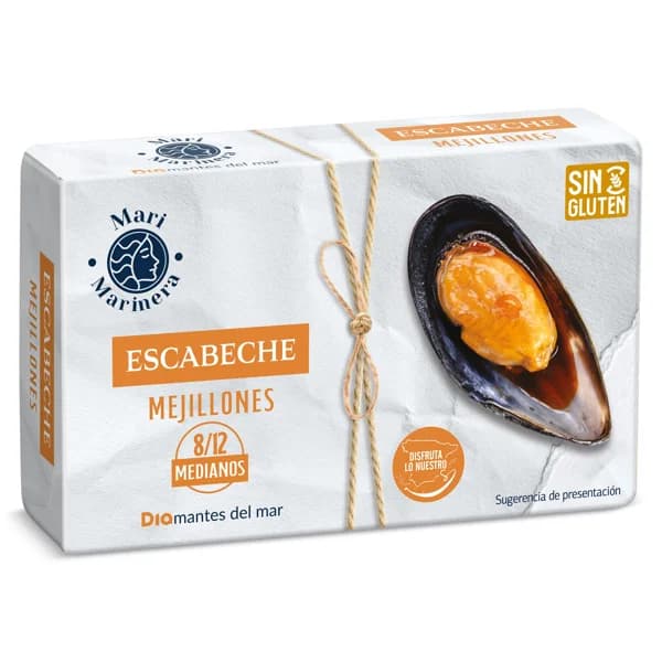 Mejillones en escabeche 8/12 piezas Mari Marinera de Dia lata 69 g - 0.07 kg - Imagen del producto en Findit