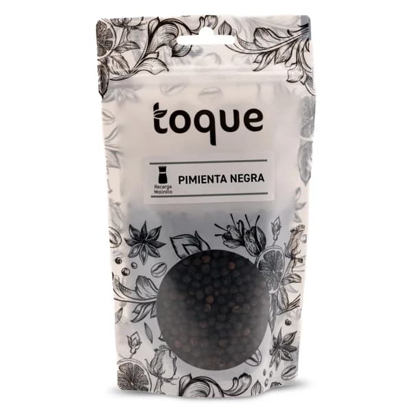 Pimienta negra en grano Toque bolsa 90 g - 0.09 kg - Imagen del producto en Findit