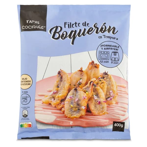 Filete de boquerón en tempura Cocinarte bolsa 400 g - 0.4 kg - Imagen del producto en Findit