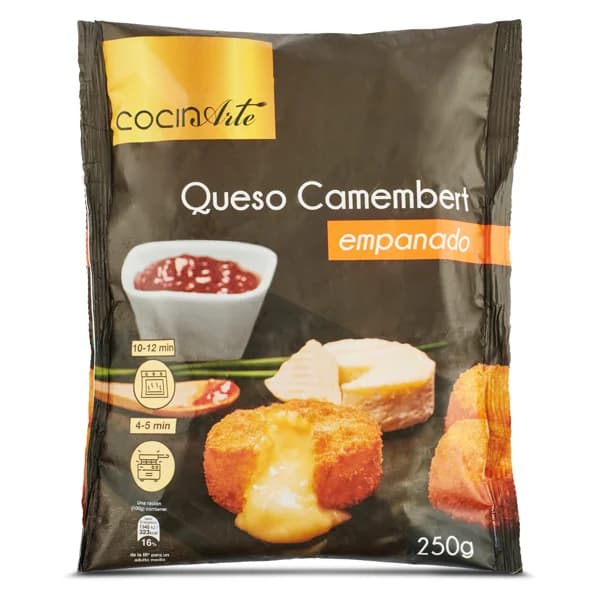 Queso camembert empanado Cocinarte bolsa 250 g - 1 ud - Imagen del producto en Findit