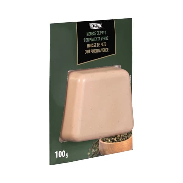 Mousse de pato con pimienta verde Hacendado - 1 ud - Imagen del producto en Findit