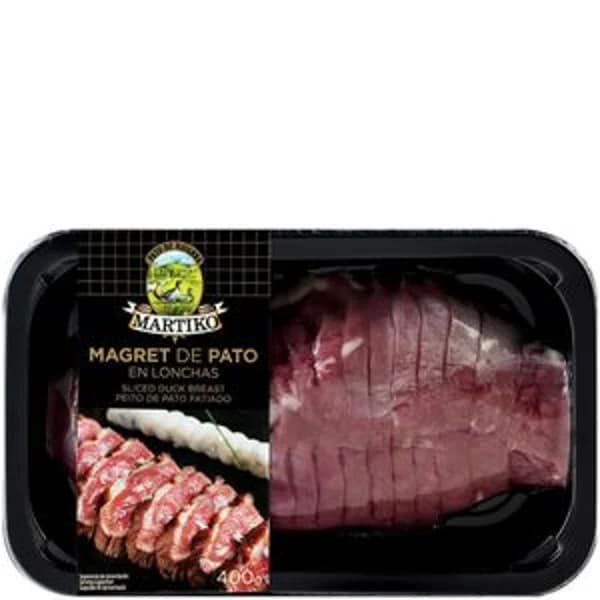 Magret de pato loncheado bandeja 400 g - 0.4 kg - Imagen del producto en Findit