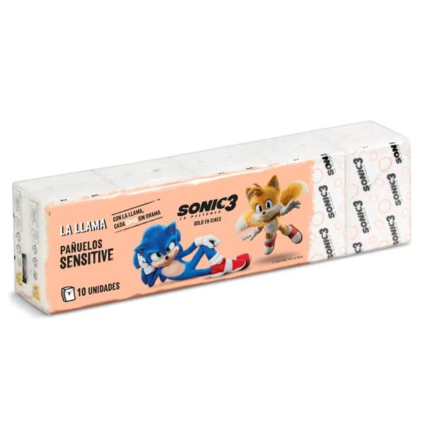 Pañuelos pocket blancos Sonic La Llama Dia paquete 10 unidades - 1 ud - Imagen del producto en Findit