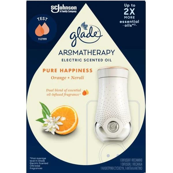Ambientador eléctrico de naranja GLADE, aparato + recambio 20 ml - 1 ud - Imagen del producto en Findit