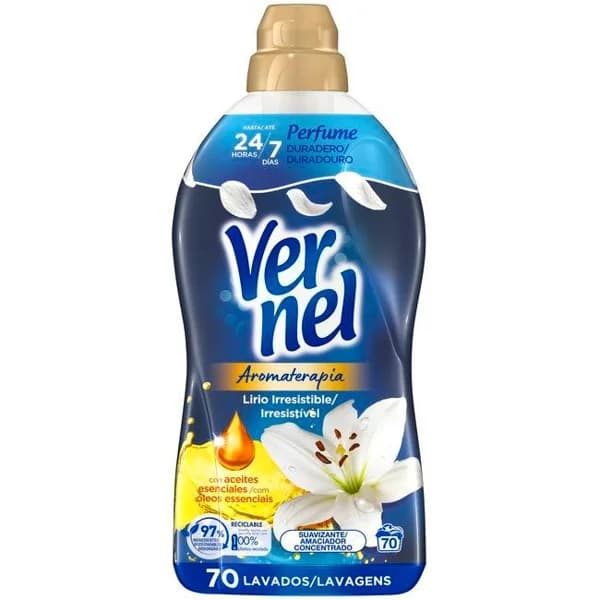 Suavizante bienestar VERNEL, botella 70 dosis - 1 ud - Imagen del producto en Findit
