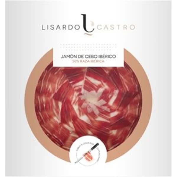 Jamón ibérico 50% cebo corte con cuchillo - 0.08 kg - Imagen del producto en Findit