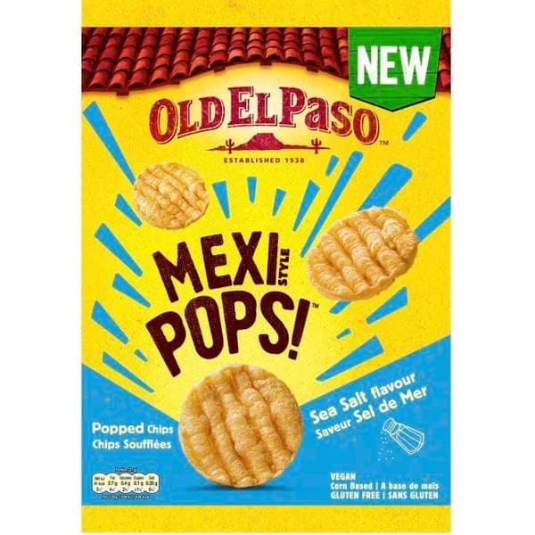 Chips inflados con sabor a sal marina OLD EL PASO, bolsa 85 g - 1 ud - Imagen del producto en Findit