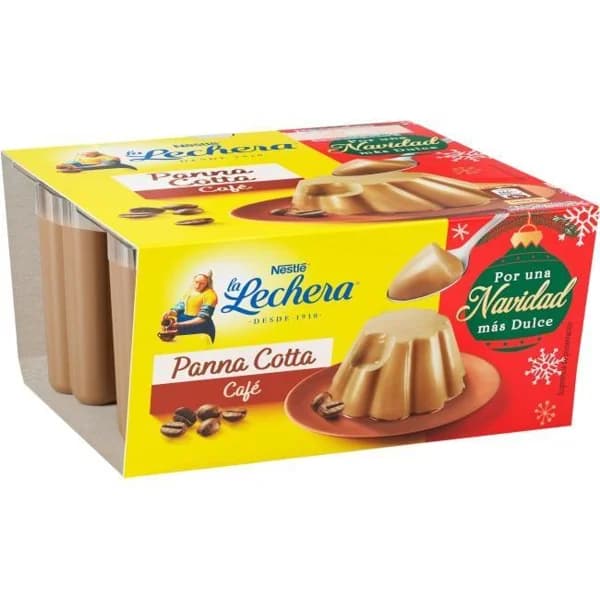 Panna cotta con café LA LECHERA, pack 4x100 g - 1 ud - Imagen del producto en Findit