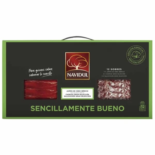 Maletín mixto de ibéricos NAVIDUL, caja 900 g - 1 ud - Imagen del producto en Findit