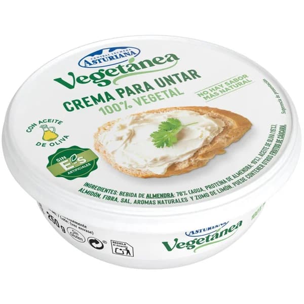 Crema untable vegana VEGETANEA, tarrina 250 g - 1 ud - Imagen del producto en Findit