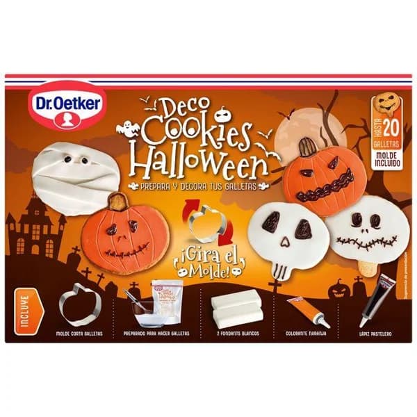 Kit deco cookies halloween DR. OETKER, caja 375 g - 1 ud - Imagen del producto en Findit