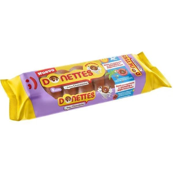 Donettes sabor chocoleche DONETTES, paquete 160 g - 1 ud - Imagen del producto en Findit