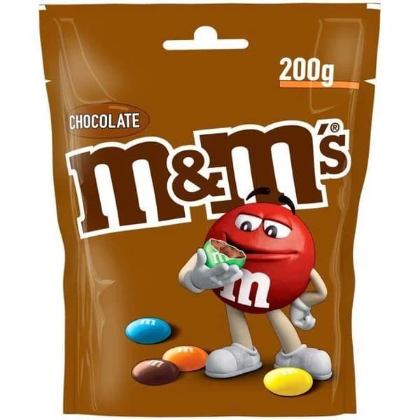 Grageas de chocolate M&M'S, bolsa 200 g - 0.2 kg - Imagen del producto en Findit