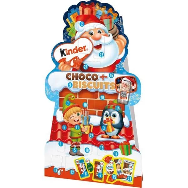 Calendario de Adviento chocolate&biscuits KINDER, caja 198 g - 1 ud - Imagen del producto en Findit