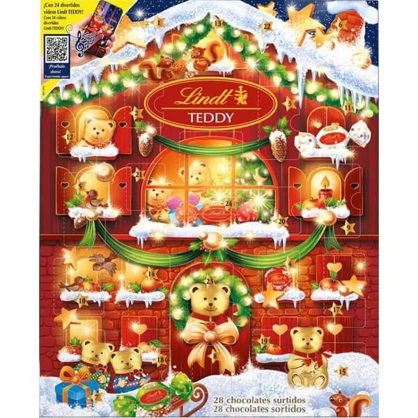 Calendario de Adviento Teddy 2024 LINDT, 1 ud, 170 g - 1 ud - Imagen del producto en Findit