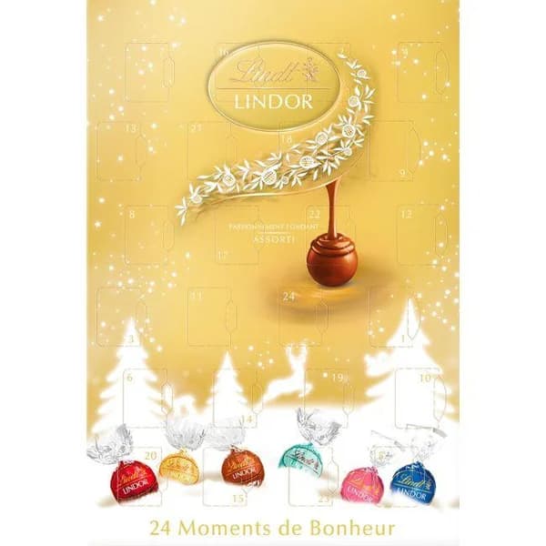 Calendario surtido LINDOR, 1 ud, 300 g - 1 ud - Imagen del producto en Findit