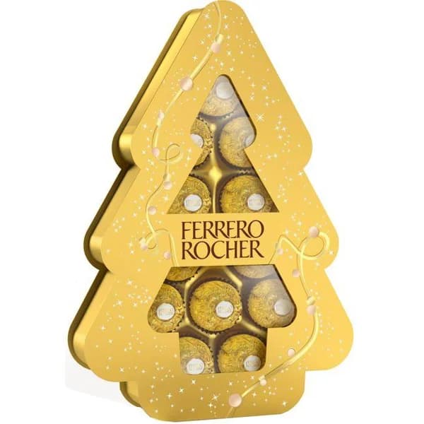 Bombón Árbol T12 FERRERO ROCHER, caja 150 g - 1 ud - Imagen del producto en Findit