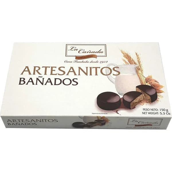 Artesanitos al chocolate LA CAÑADA, caja 150 g - 1 ud - Imagen del producto en Findit