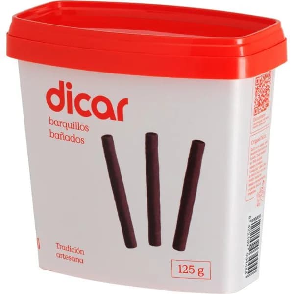 Barquillos bañados DICAR, tarrina 125 g - 1 ud - Imagen del producto en Findit
