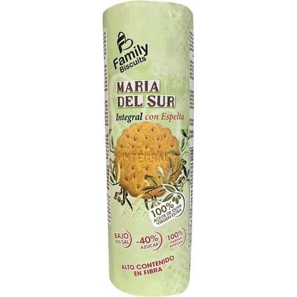 Galleta integral maría del sur FAMILY BISCUITS, paquete 240 g - 1 ud - Imagen del producto en Findit