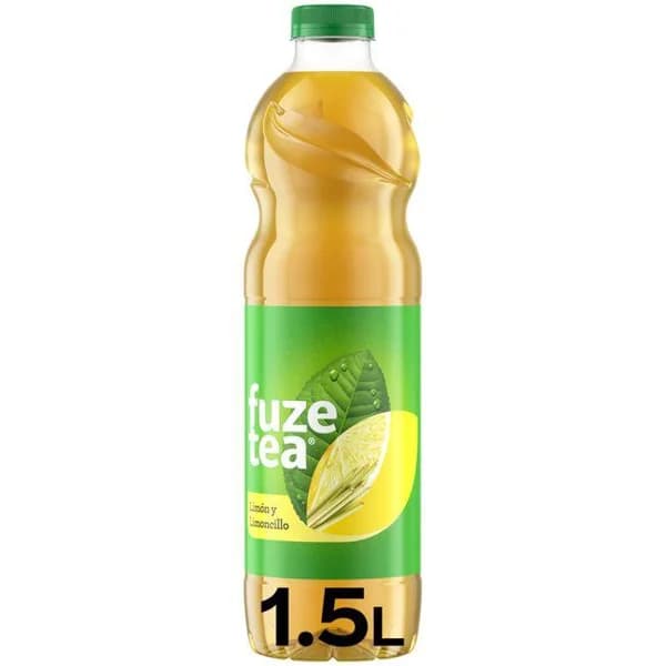Refresco de té al limón lemongrass FUZE TEA, botella 1,5 litros - 1 ud - Imagen del producto en Findit