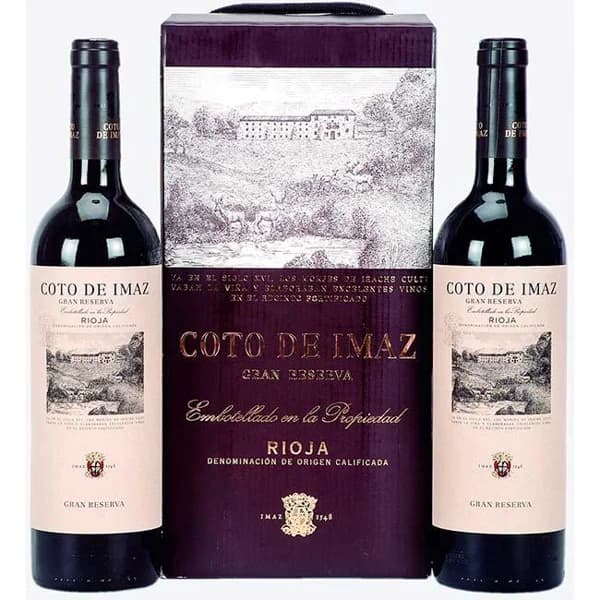 Vino Tinto Gran Reserva D.O. Rioja COTO DE IMAZ, pack 2x75 cl - 1 ud - Imagen del producto en Findit