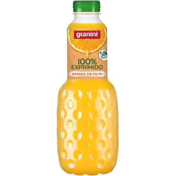Zumo de naranja exprimido sin pulpa GRANINI, botella 1 litro - 1 ud - Imagen del producto en Findit