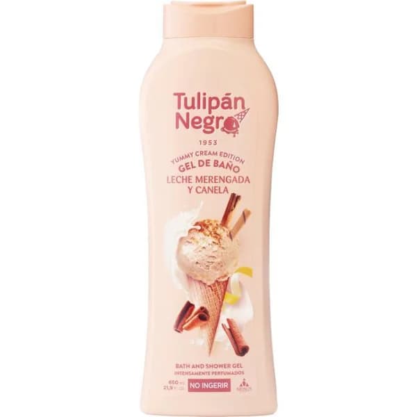 Gel de ducha leche merengada TULIPÁN NEGRO, bote 650 ml - 1 ud - Imagen del producto en Findit