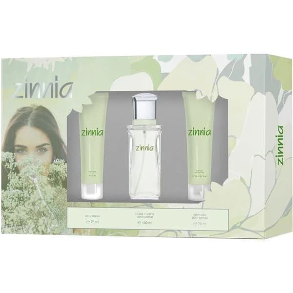 Set mujer Colonia + Body lotion + Crema manos ZINNIA, 1 ud - 1 ud - Imagen del producto en Findit