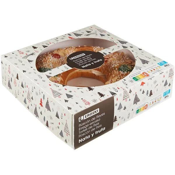 Roscón mixto de nata&trufa EROSKI, 800 g - 1 ud - Imagen del producto en Findit