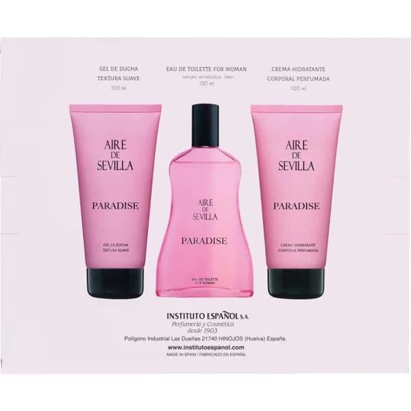 Estuche Paradise Colonia, Gel, Loción AIRE DE SEVILLA, pack 1 ud - 1 ud - Imagen del producto en Findit
