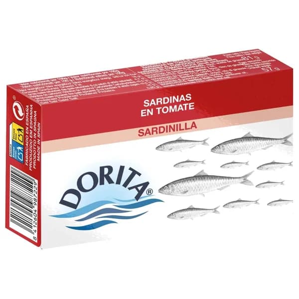 Sardinilla con tomate DORITA, lata 81 g - 1 ud - Imagen del producto en Findit