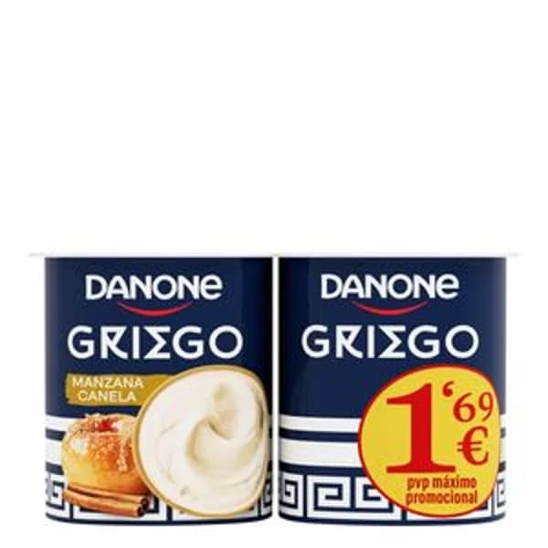 Yogur griego con manzana y canela 4x120 g - 0.44 kg - Imagen del producto en Findit
