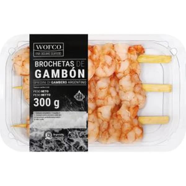 Brocheta Gambón Pelado Congelado - 0.27 kg - Imagen del producto en Findit