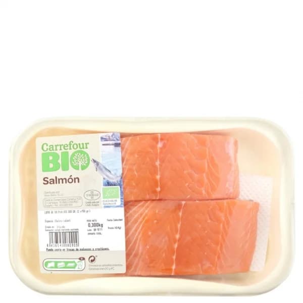 Lomo de salmón ecológico Carrefour Bio 300 g - 1 ud - Imagen del producto en Findit